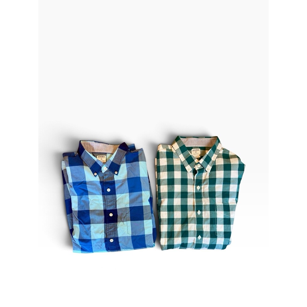 Men's Bonobos Slum Fit Long Sleeve Button Up Shirts Lot Of 2 XL